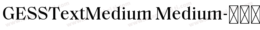 GESSTextMedium Medium字体转换